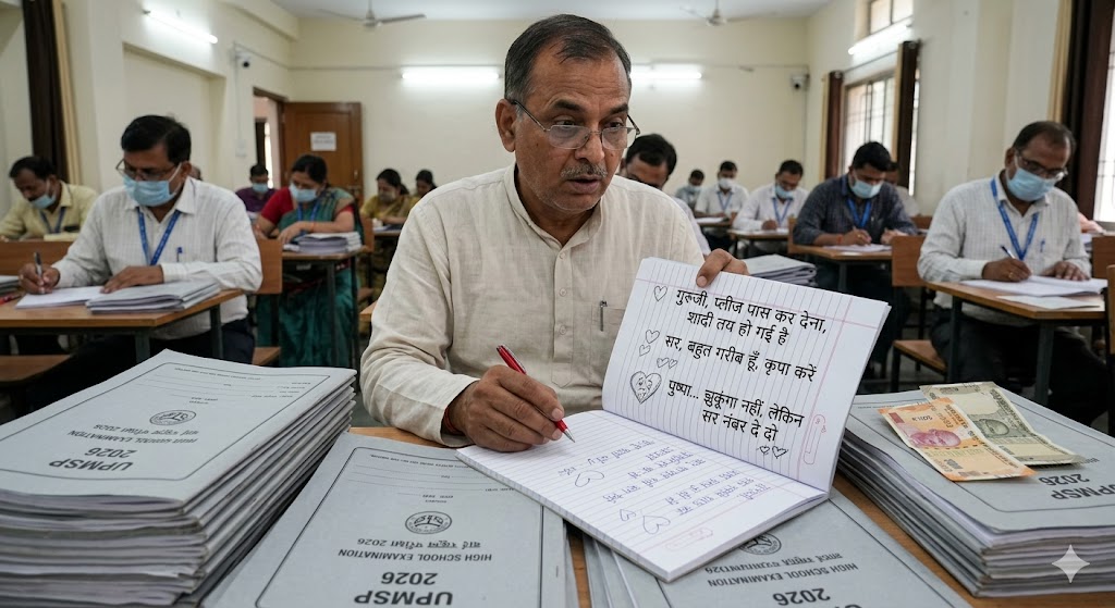 यूपी बोर्ड की उत्तर पुस्तिकाओं में छात्रों द्वारा लिखी गई भावुक अपील और रखे गए नोट 