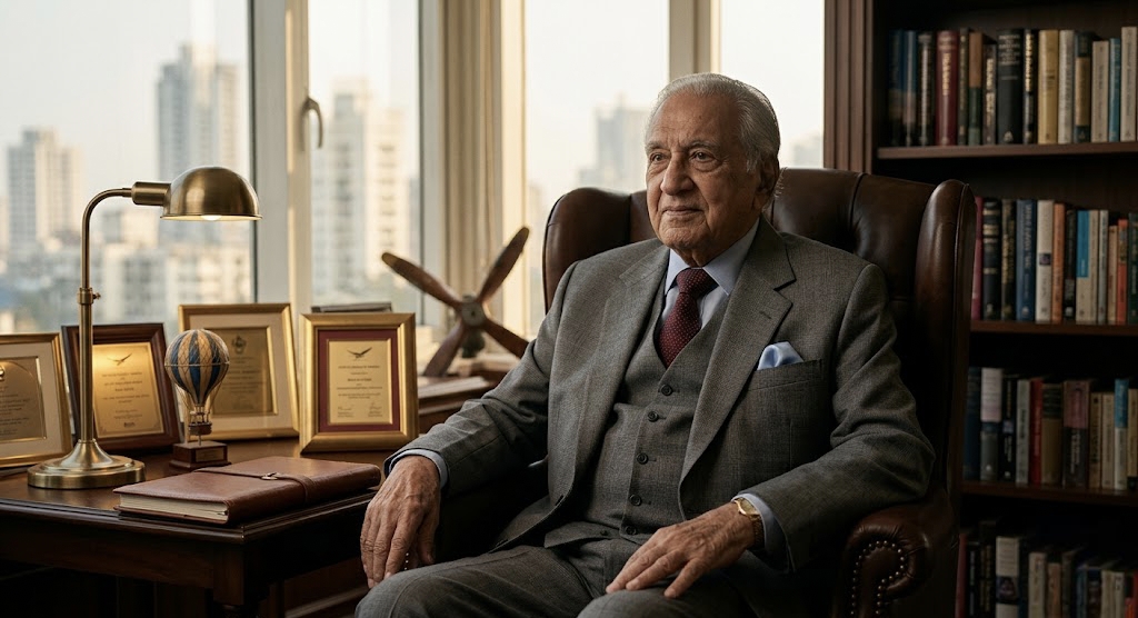 Vijaypat Singhania former Raymond chairman portrait in office