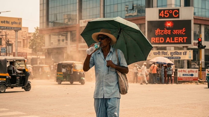 भीषण गर्मी और लू का रेड अलर्ट 