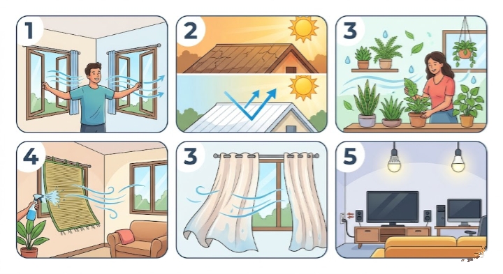 बिना AC के घर ठंडा रखने के घरेलू उपाय 