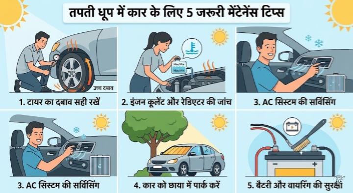 गर्मियों में कार की देखभाल के मुख्य तरीके 
