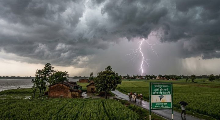 उत्तर प्रदेश में आंधी-बारिश और बिजली गिरने का अलर्ट, गाजीपुर मौसम|