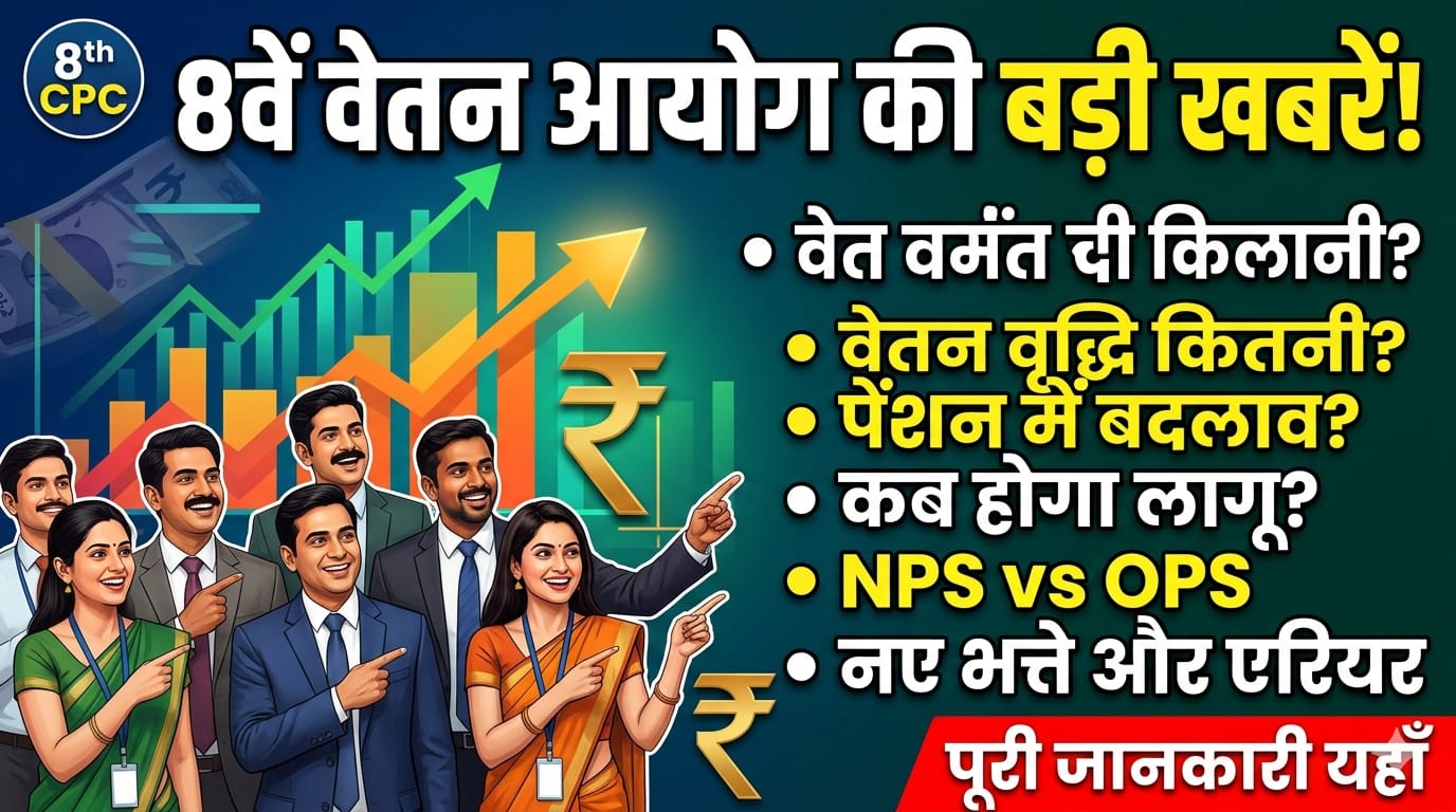 8th Pay Commission salary hike and pension update for central employees.