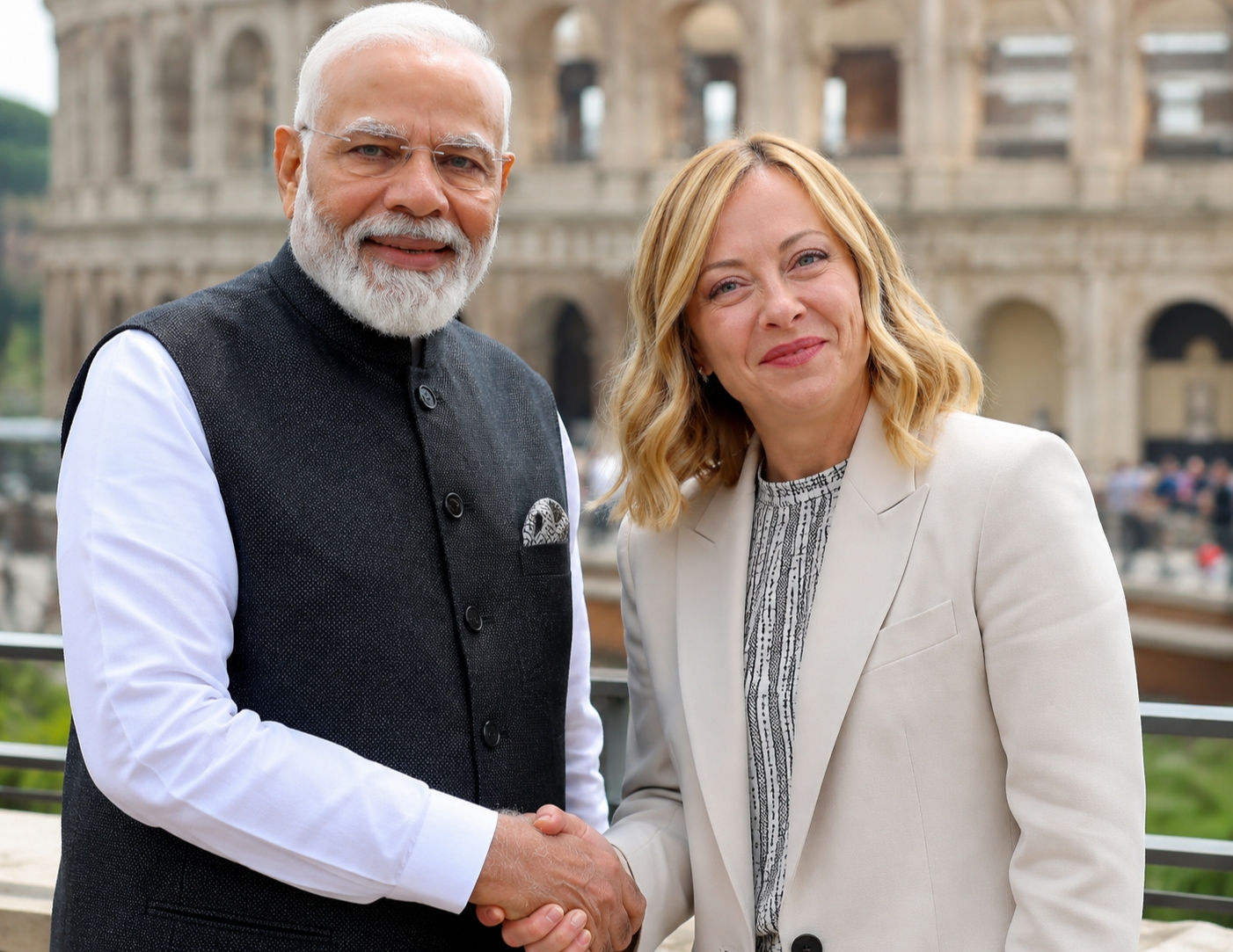 रोम में पीएम मोदी और मेलोनी की मुलाकात|