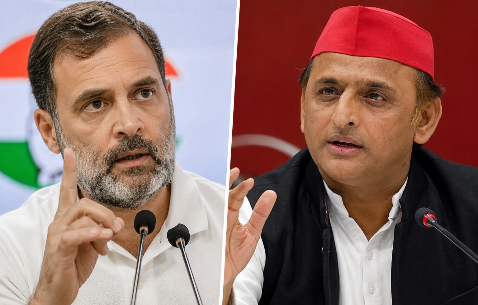राहुल गाँधी और अखिलेश यादव की राजनीतिक तस्वीर