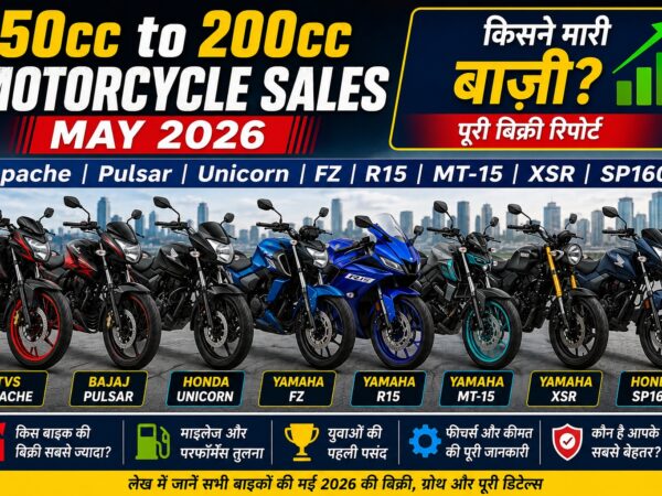 150cc to 200cc Motorcycle Sales May 2026.