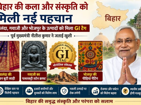 बिहार के तीन पारंपरिक उत्पादों को GI टैग मिलने का प्रतीकात्मक चित्र|