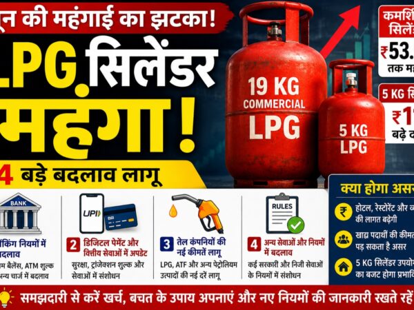 कमर्शियल LPG सिलेंडर कीमत बढ़ोतरी