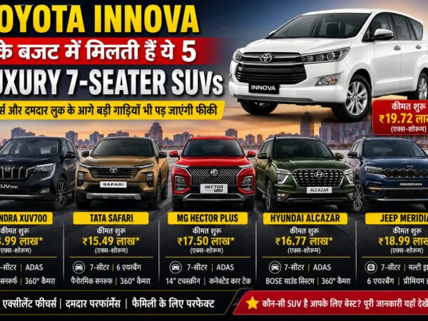 Luxury 7-Seater SUVs at Toyota Innova Price - 5 Best Family SUVs.