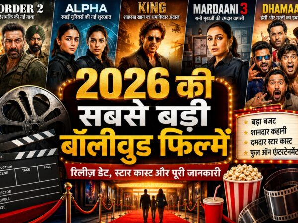 2026 की सबसे बड़ी बॉलीवुड फिल्मों का पोस्टर|