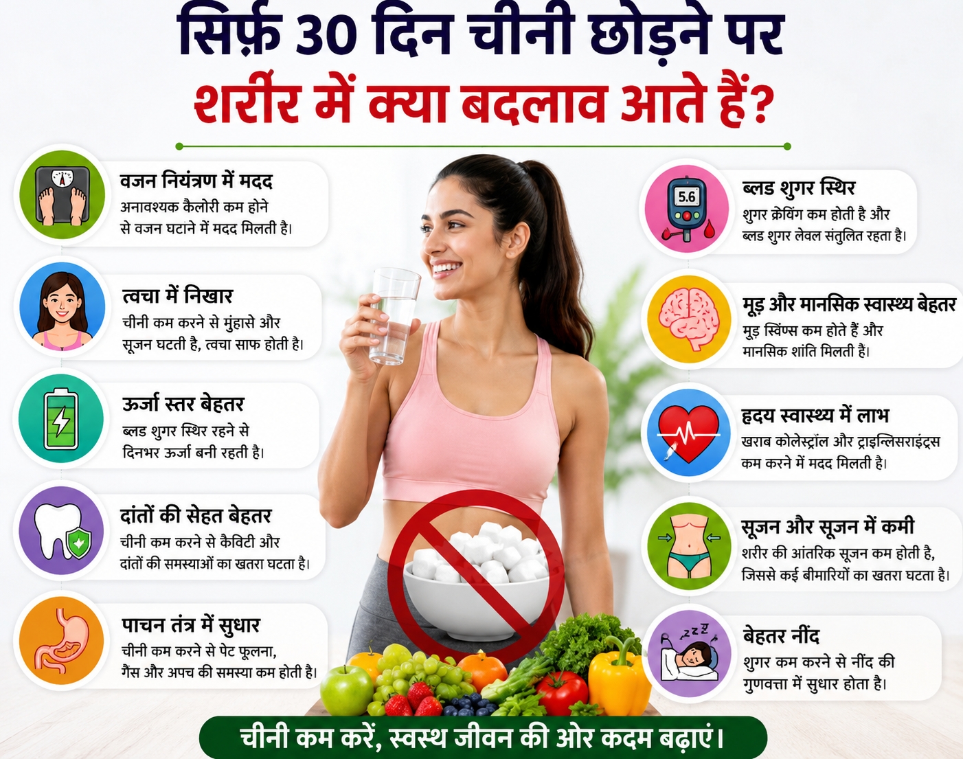 30 दिन चीनी छोड़ने के फायदे.