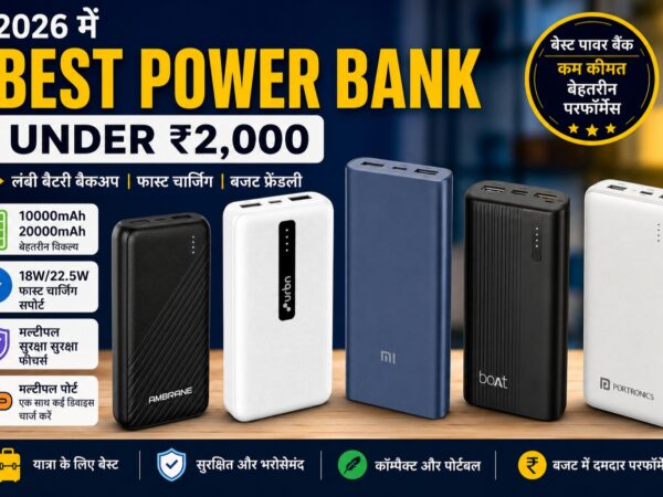 2026 में रु.2,000 से कम कीमत में मिलने वाले Best Power Bank: