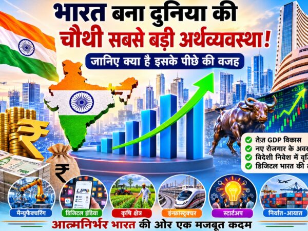 भारत दुनिया की चौथी सबसे बड़ी अर्थव्यवस्था पर आधारित सांकेतिक चित्र