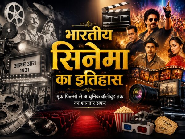 भारतीय सिनेमा के इतिहास को दर्शाता चित्र.