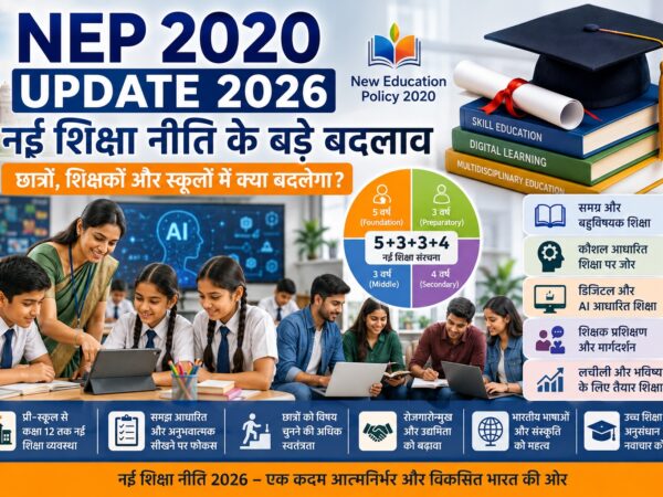 NEP 2020 Update 2026 नई शिक्षा नीति के प्रमुख बदलाव.