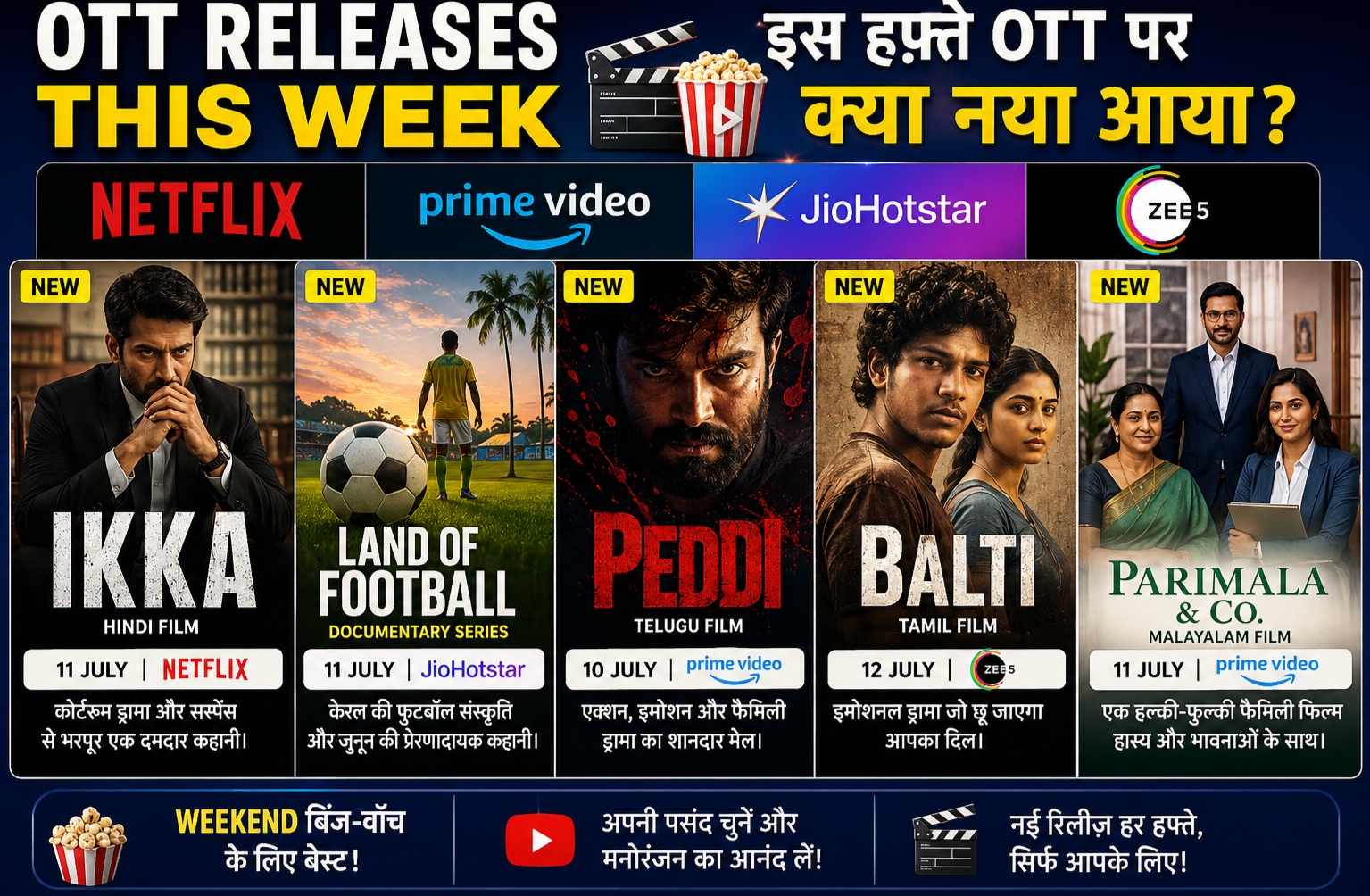 इस सप्ताह की नई OTT रिलीज जुलाई 2026.