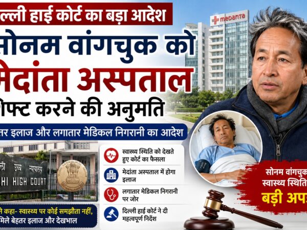 Sonam Wangchuk shifted to Medanta Hospital after Delhi High Court order.