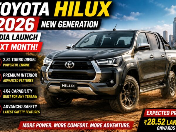 Toyota Hilux 2026 India Launch New Pickup Truck.