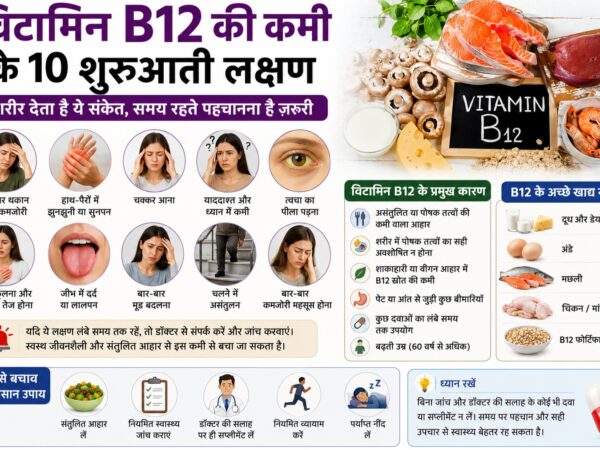 विटामिन B12 की कमी के लक्षण|