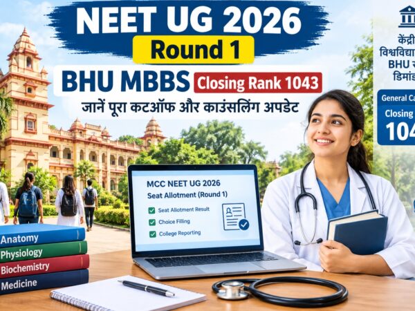 NEET UG 2026 Round 1 में BHU MBBS की 1043 क्लोजिंग रैंक.