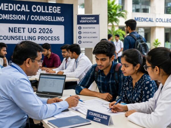counselling process for MBBS admission.