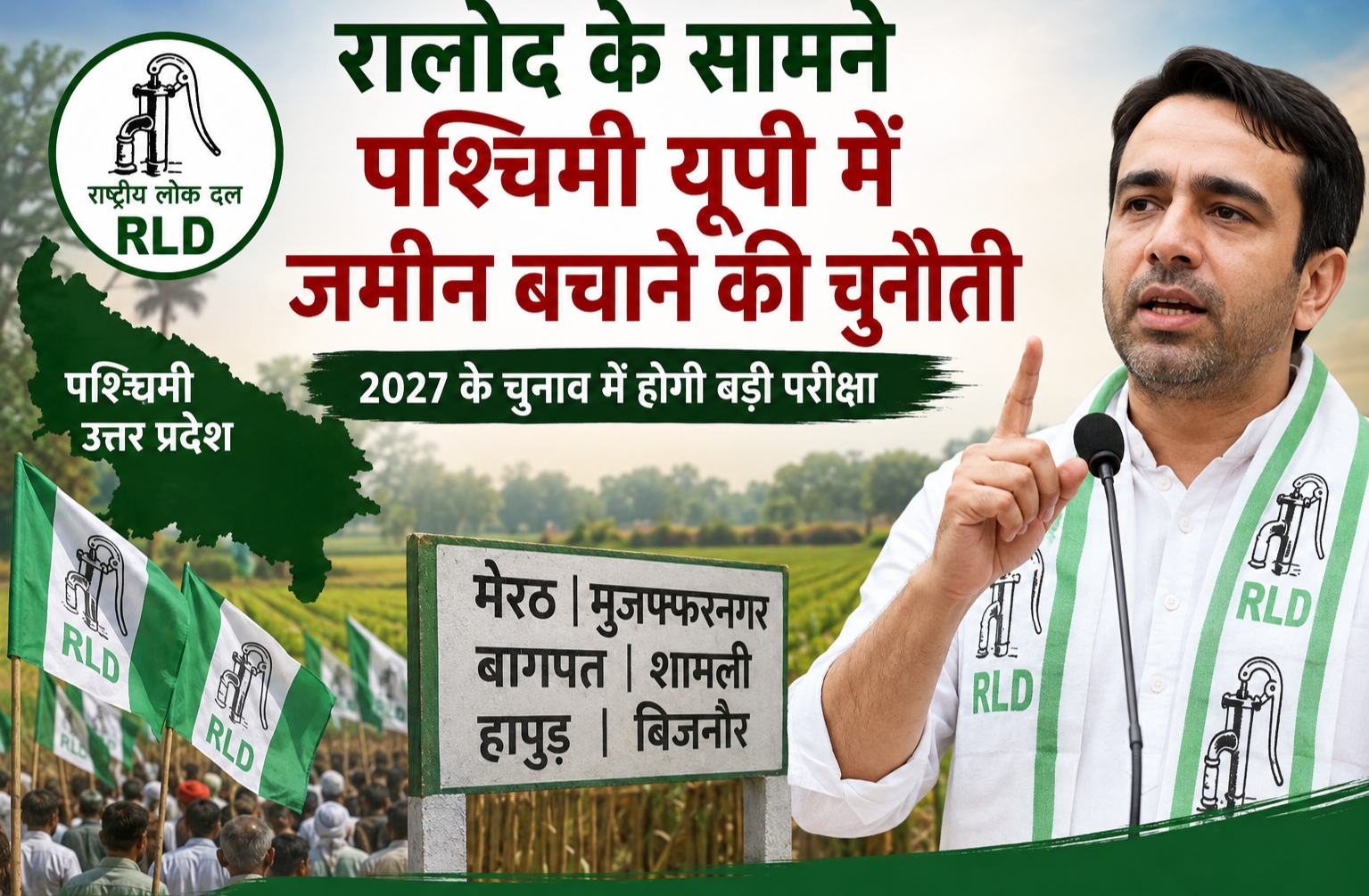 रालोद 2027 चुनाव और पश्चिमी यूपी की राजनीति.