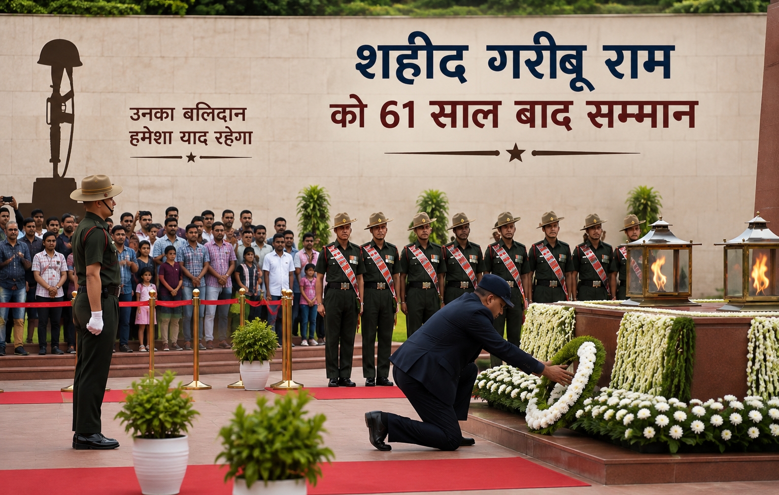 शहीद गरीबु राम को सम्मान.